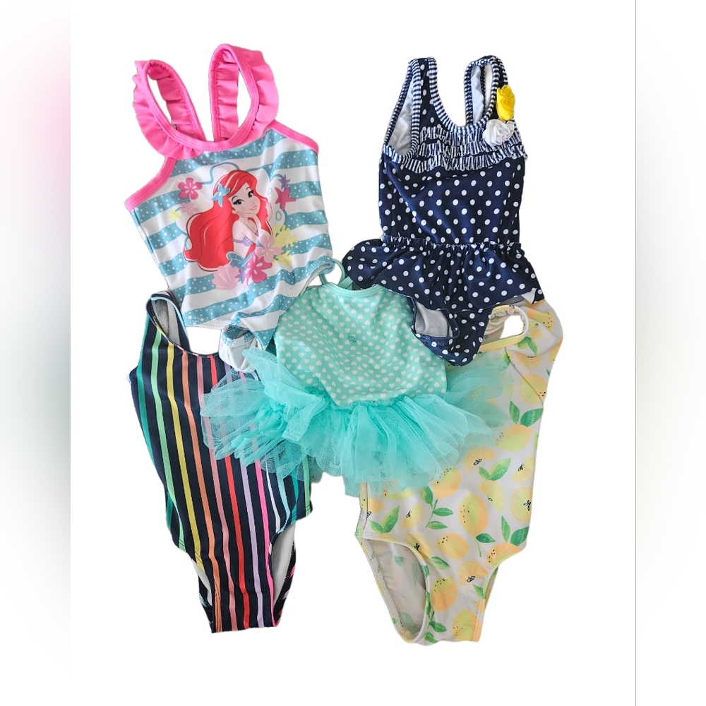 Girls 12 mo Cool Tones Swimsuit Pack